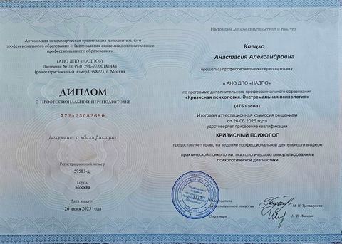 Диплом / сертификат 2