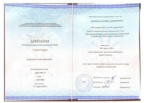 Диплом / сертификат 1