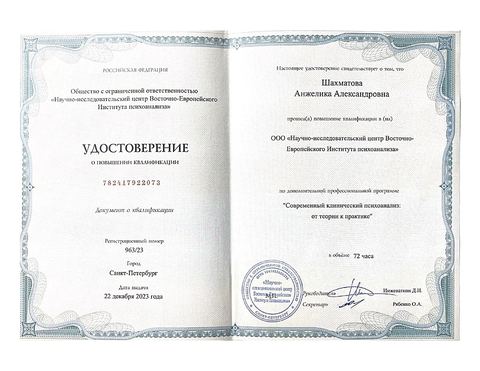 Диплом / сертификат 7